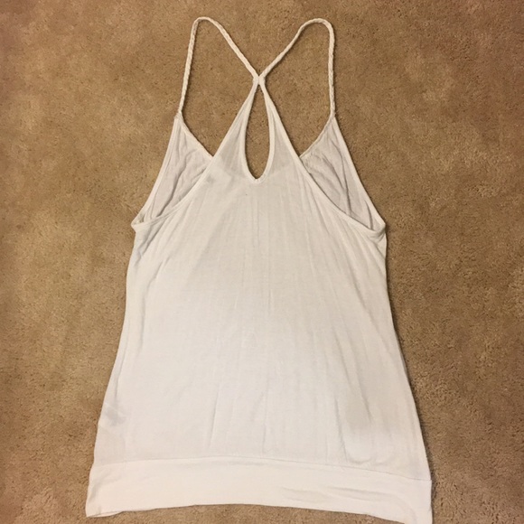White H&M Racerback Braided Tank - Picture 3 of 6